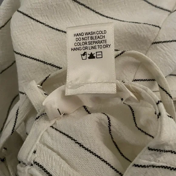 URBAN Romantics White Striped Midi Dress - Picture 11 of 11